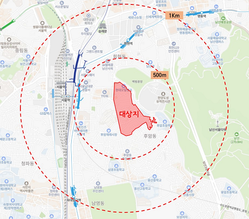 용산구 후암동 30-2일대. [서울시 제공]